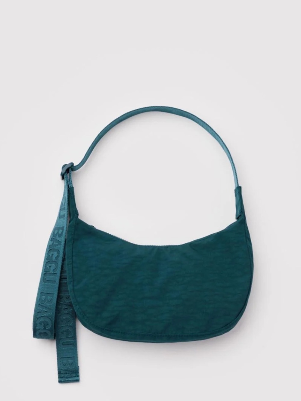BAGGU Small Nylon Crescent Bag In Deep Sea